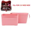 يناسب Neo Noe Insert Formes Makeup Makeup Handbag تنظيم مشكل مستحضرات تجميلية محمولة محفظة للسفر لـ Neonoe 240313