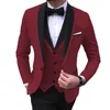 Party Jurken JacketPantsVest Mode Pakken Voor Mannen Slim Fit Casual Mannelijke Blazer Formele Gelegenheid Homme Kostuum 240312