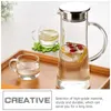 Dinnerware Sets Tea Kettle Water Bottle Stainless Steel Lid Filtering Jug Cover Pitcher Metal Convenient Teapot Daily Use Replaceable