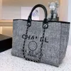 أكياس السهرة رسالة فاخرة CC Totes Handbag Fashion Canvas Bag Womens Tote CH CH Female Exmented Handbags Ladies Shopcy Cross Backpack SC86