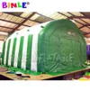 Voller bedeckter grüner Riese aufblasbares Tunnelzelt aufblasbare Armeeunterkunft für Service Werbung medizinisches Auto Waschen zum Verkauf