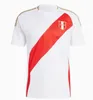 2024 Peru Guerrero Cuevas Futbol Formaları 2025 Copa America Evde Futbol Gömlek Peruana Milli Takımı Pineau Solano Pizarro Abram Aquino Cubillas Üniforma S-4XL