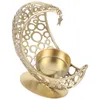 Kerzenhalter Kerzenständer Ornament für Teelicht Naher Osten Metall Vintage Eisen Mondform
