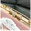 Bag PU Leather Shoulder Women 2024 Girls Purses And Handbags Baroque Style Angel Relief Designer Female Shoppers Casual Wallets