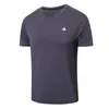 T-shirt à manches courtes pour hommes, décontracté, frais, à séchage rapide, respirant, fin, ample, en soie glacée, sport d'été