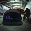 Unisex Bluetooth LED Mobile Phone APP Controlled Baseball Hat Scroll Message Display Board Hip Hop Street Cap 240311