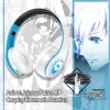 Casque Cosplay Gaming Casque Anime Jujutsu Kaisen Gojou Satoru Casque Bluetooth Casque Cadeau Plug in Carte et FM pour IOS ANDROID