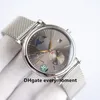 2024 Automatisk rörelse Herrklockor Sun Moon Star Watch 45mm 316L Rostfritt stål Armband Sapphire Glass Luxury Kvalitet Vattentäta armbandsur-1