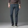 2024 Cotton Stretch Jeans Men Classic Retro Straight Slim Trouser Male Korea Brand Clothing Denim Pants Plus Size 40 240313