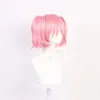 Puella Magi Madoka Magica Madoka Kaname Style Hair With Bangs Cosplay Wig Peluca Synthetic High Anime Anime Hair Wigs avec double queue de cheval