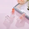 10 stuks 30 stuks 12,1 mm lege lippenstift buis oranje helder vorst vierkante lip blam zelfgemaakte cosmetische verpakkingsmateriaal hervulbare fles y7he #