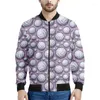 Giacche da uomo Cartoon Pallavolo Grafica con cerniera Giacca da uomo Bambini Sport Felpa stampata in 3d Top oversize a maniche lunghe Bomber da strada