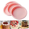 NUOVO Stampo per dolci da 4 pollici a strati Stampo per torta in silicone Stampo per torta Cuore rotondo Dessert Torte senza taglio Stampo per muffin Strumenti di cottura