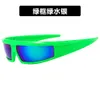 2 PCS Fashion Luxury Designer Outdoor Cycling Driving Sports Glasses Solglasögon Personliga Millennium Solglasögon Y2K Technology Trend Fashion Solglasögon L1RI