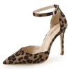 Scarpe eleganti di lusso elegante ufficio primavera donna stampa leopardata pompe punta a punta tacchi alti stiletto donna sexy X0025