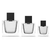 Luxus-Großhandel Mini-Quadrat 30 ml 50 ml 100 ml leeres Spray-Parfümöl-Flaschenglas