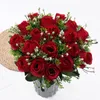 Decorative Flowers Pets Friendly Artificial For Wedding Bouquet And Party Decor Mothers Silk Accessories Decoration Bridesmaid