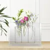 Wazony akrylowy wazon wazon przezroczysty kwiat sztuki hydroponiczny posiadacz roślin plantator doniczka do domu na półkę do sypialni po ślubie