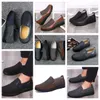 Gai Comfort Erkek Ayakkabı Siyah Ayakkabı Yuvarlak Ayakkabı Parti Açık Ziyafet Takımları Erkek İş Topuk Tasarımcı Ayakkabı Eur 38-50 Softs