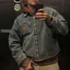 Mens Hip Hop Vintage Jackets tvättade Detroit Coats American Retro Work Jacket 11