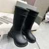 Women Boots Rain Rubber Winter Rainboots Platform Ankle Slip-On Half Pink Black Green Focalistic Outdoor Luxury