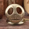 Steampunk Hollow Out Case Frog Pocket Watch Quartz Retro Silver/Bronze Pendant Watces Halsband Kedjeklocka gåvor för barn