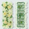 Decorative Flowers 44x14cm Arch Decoration Silk Rose 3D Backdrop Artificial Flower Wall Panel Romantic For Home Decor Baby Shower