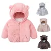 Down Coat Baby Girls Boys 2024 Vinter tjock varm söt fleece päls ytterkläder jacka för barn klädspädda spädbarn