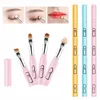 4 in 1 Portable Retractable Travel Lip Eye Brush Profial Makeup Brush Mini Soft Hair Eyeshadow Brush Makeup Accories 1pc n1ug#