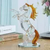 Crystal Horse Figurines Collection Glass Horse Animal Paperweight Table Sculpture Ornament Decor Kids Birthday Gifts Home Decor 240323