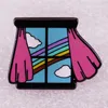 8 Farben LGBT Regenbogen Liebe Tiere Niedliche Anime Filme Spiele Harte Emaille Pins Sammeln Cartoon Brosche Rucksack Hut Tasche Kragen Revers Abzeichen 924