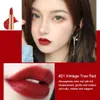 3pcs Lipstick Matte Lipstick مجموعة 3 ألوان عصا الشفاه مع حزمة حقيبة سلسلة شظية مخملية شفة الشفاه مربع هدايا خاصية ملصق خاص 240320