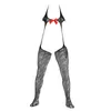 Men's Sleepwear Mesh See Through Underwear Nightclub Bowknot High Slit Sexy Pajamas Erotic Costumes For Sleeping Sale