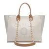 حروف أكياس فاخرة شاطئ CC TOTES HANDBAG FASHING CANVAS BAG WOMENS TOUTE CH CH PENISES SEMPROIDER HANDLICS LADIAL