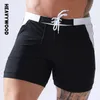 Heavywood Sommer-Herren-Badehose, schnell trocknende Badeshorts, Nlyon-Kordelzugtaschen, Futter, Stretching-Viertel-Strandhose 240315