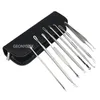 8pcs/set Blackhead Comede Acne Pimple Blackhead Remover Tool Spo for Face Skin Care Tool Needles Facial Pore Cleaner C0Bq#