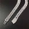 2024 Sterling Silver 925 White Gold Miami Cuban Link Iced Out Lab Diamond VVS1 Moissanite Chain