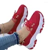 Casual Shoes Spring Women Platform Luxury Sneakers Women's Vulcanize Outdoor Female Walking Shoe Lace-Up Solid Ladies Sports