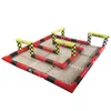 Navire gratuit Activités extérieures enfants 12x9x2mh (40x30x6.5ft) Piste de course de race de pare-chocs GO KART PISTAGE PISTAGE DE COUPE GO KART MAIS