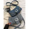 Designer Sacs à bandoulière de mode de luxe Design tendance et de niche pour les sacs pour femmes Instagram Coréen à la mode et westernstyle denim épaule unique sous les bras club ba