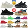 Chaussures de créateurs Triple S Baskets Hommes Femmes Clear Sole Noir Blanc Gris Rouge Bleu Néon Vert Beige Rose Hommes Femmes Baskets Plateforme Sport Tennis Chaussure