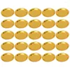 Diminuiço de jantar descartável 25 PCs Placas Tableware Decorative Gold Paper para Bolo Pan Party Party Round Sobersert