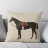 Kissen Vintage Reitsport gesatteltes Reitpferd Überwurf Kissenbezug Sofabezüge für Sofas