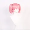 Puella Magi Madoka Magica Madoka Kaname Style Hair With Bangs Cosplay Wig Peluca Synthetic High Anime Anime Hair Wigs avec double queue de cheval