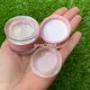 5g Due strati Vuoto Rosa Rotondo Balsamo per labbra Scrub Ctainer Lip Gloss Tinta Tubi Ombretto Palette Compatta Vasetti trasparenti con coperchio d2kz #