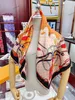 Top Designer Print Silk Scarf Headband for Women Luxe Fashion Long Handle Bag Scarves Paris Shoulder Tote Luggage Ribbon Head Wraps turban scarf with Map pattern L 90