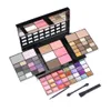 74 Cores Sombra Batom Blush Powder Palette Sweatproof Lip Gloss Kit S1Mj #