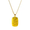 Ожерелья с подвесками S2538, модные ювелирные изделия, ожерелье с буквами «Любовь между месяцем и дочерью», ретро, уличные поглаживания, квадратное брендовое колье