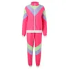 Erkek Trailsits Cadılar Bayramı Cosplay Kostümleri Unisex 70s 80s Retro Disco Hippi Çift Giysileri Sports Giyim 2 Parça Set Karnaval Partisi Trailtsuit