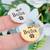 Étiquette de chien nom personnalisé Anti-perte IDTag enregistrement gravé adresse téléphonique chat chiot impression personnalisée médaille pendentif accessoire de collier pour animaux de compagnie